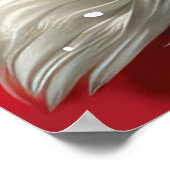 Tibetaanse Terriër Hond Kerstfeest Poster (Hoek)