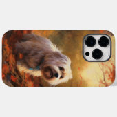 Tibetaanse Terriër in de herfst laat Herfst inspir Case-Mate iPhone Case (Achterkant (horizontaal))