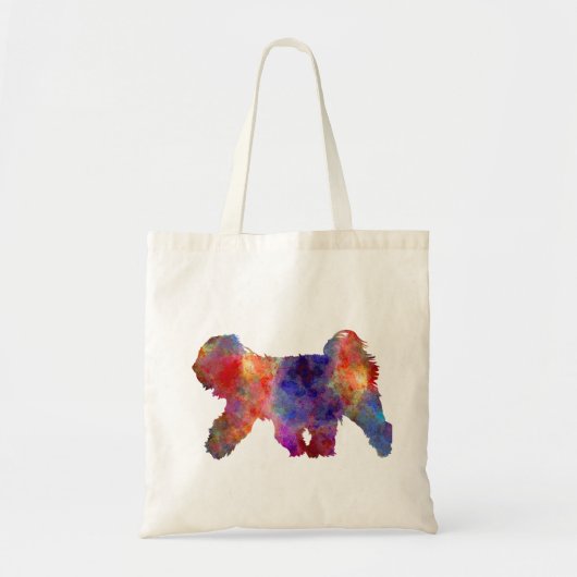 Tibetaanse Terrier in waterverf Tote Bag (Voorkant)