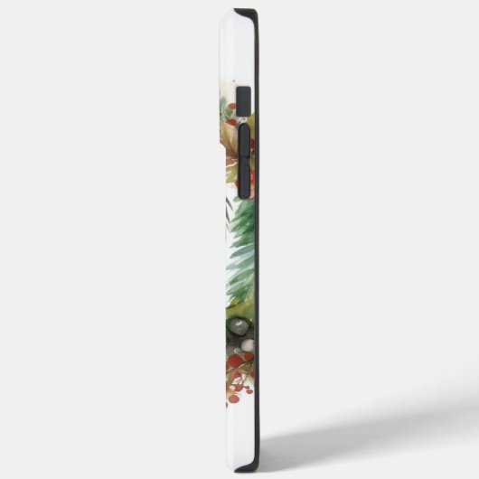 Tibetaanse Terriër Kerstkrans Feestelijke Pup Case-Mate iPhone Case (Achterkant / Links)