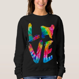 Tibetaanse Terrier Tie Dye Love Dog papa Trui