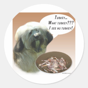 Tibetaanse Terriër Turkije Ronde Sticker