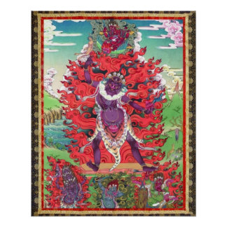 Tibetaanse Thangka Ekajati Kunst Posterprint Perfect Poster
