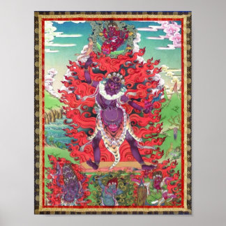 Tibetaanse Thangka Ekajati Kunst Posterprint Poster