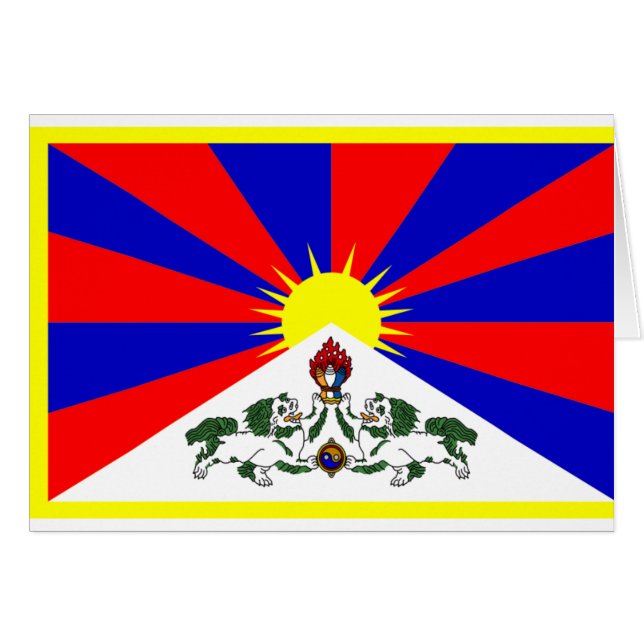 Tibetaanse vlag (Voorkant Horizontaal)