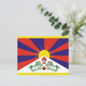 Tibetaanse vlag briefkaart (Staand voorkant)