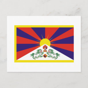 Tibetaanse vlag briefkaart