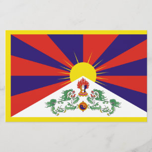 Tibetaanse vlag briefpapier