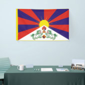Tibetaanse vlag spandoek (Beurs)