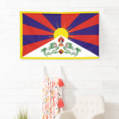 Tibetaanse vlag spandoek (Insitu)