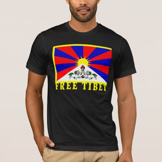 Tibetaanse vlag t-shirt (Voorkant)