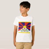 Tibetaanse vlag t-shirt (Voorkant volledig)