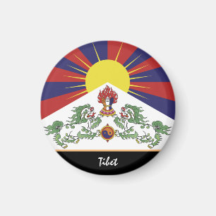 Tibetaanse vlag & Tibet - reis Himalaya/Lhasa Magneet