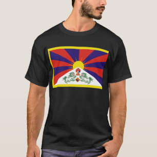 Tibetaanse Vlag voor de Vrij Tibet - Peu Rangzen T-shirt