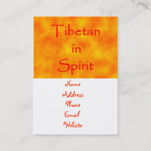 Tibétain en carte de visite d'esprit