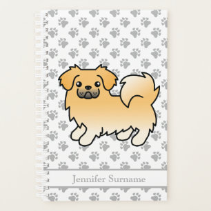 Tibétain Spaniel Faon Chien de Dessin Animé Mignon