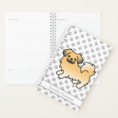 Tibétain Spaniel Fawn Sable Chien de Dessin Animé (Devant avec enveloppe)