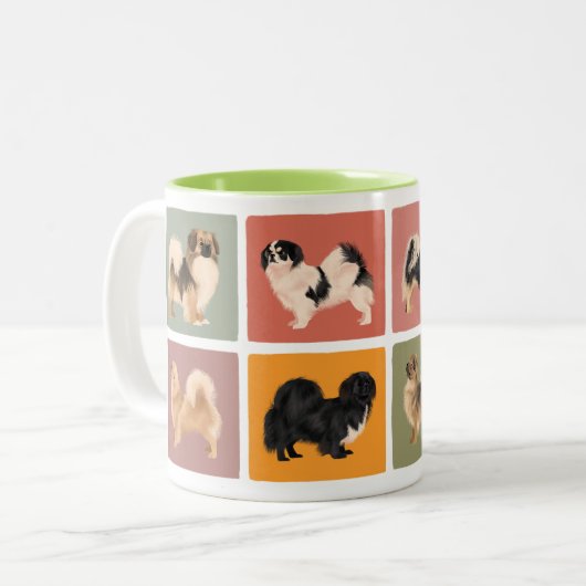 Tibétain Spaniel Mug Tibbie Style (Devant gauche)