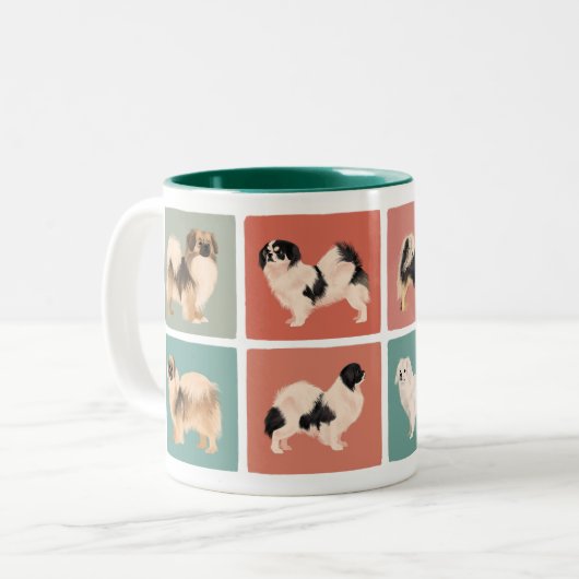 Tibétain Spaniel Mug Tibbie Style 2 (Devant gauche)