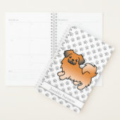 Tibétain Spaniel Sable Rouge Chien de Dessin Animé (Devant avec enveloppe)