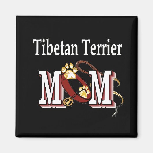 tibétain terrier maman Magnet (Devant)