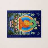 Tibétain Thangka Prabhutaratna Bouddha Puzzle (Horizontal)
