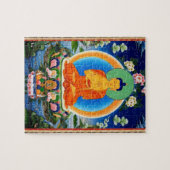 Tibétain Thangka Prabhutaratna Bouddha Puzzle (Horizontal)