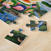 Tibétain Thangka Prabhutaratna Bouddha Puzzle (Côté)