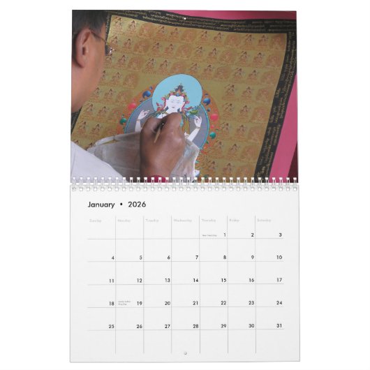 Tibetan Art Calendar 2014 Kalender (Jan 2026)
