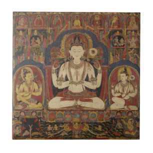 Tibetan Bodhisattva Tegeltje