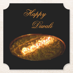 Tibetan Butter Lamp Kartonnen Onderzetters