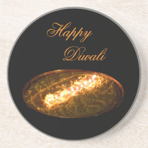 Tibetan Butter Lamp Zandsteen Onderzetter