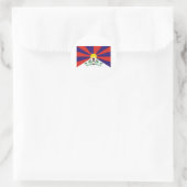 TIBETAN FLAG RONDE STICKER (Tas)