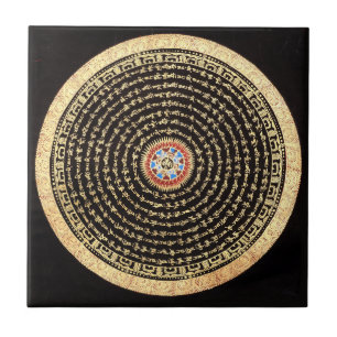 Tibetan Mandala Tile Tegeltje