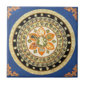 Tibetan Mandala Tile Tegeltje (Voorkant)