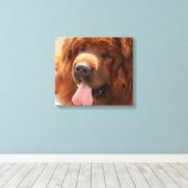 Tibetan Mastiff Canvas Afdruk (Insitu (Houten vloer))