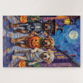 Tibetan Mastiff  Dogs In Halloween Costumes Legpuzzel (Horizontaal)