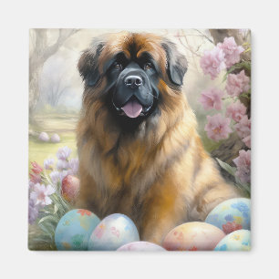 Tibetan Mastiff-hond met Pasen Eieren Vakantie Magneet