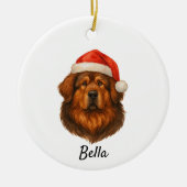 Tibetan Mastiff Keramisch Ornament (Voorkant)