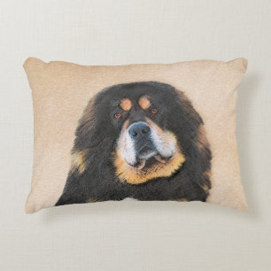 Tibetan Mastiff-schildering - Cute Original Dog Ar Accent Kussen