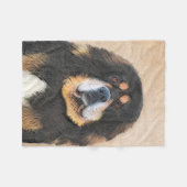 Tibetan Mastiff-schildering - Cute Original Dog Ar Fleece Deken (Voorkant (Horizontaal))