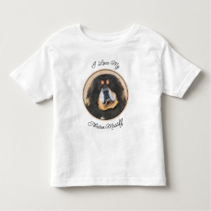 Tibetan Mastiff-schildering - Cute Original Dog Ar Kinder Shirts