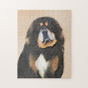 Tibetan Mastiff-schildering - Cute Original Dog Ar Legpuzzel