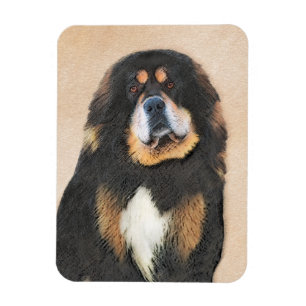 Tibetan Mastiff-schildering - Cute Original Dog Ar Magneet