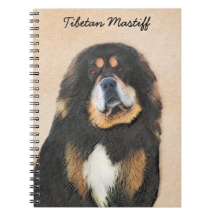 Tibetan Mastiff-schildering - Cute Original Dog Ar Notitieboek
