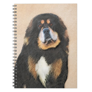 Tibetan Mastiff-schildering - Cute Original Dog Ar Notitieboek