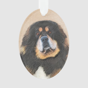 Tibetan Mastiff-schildering - Cute Original Dog Ar Ornament
