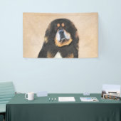 Tibetan Mastiff-schildering - Cute Original Dog Ar Spandoek (Beurs)