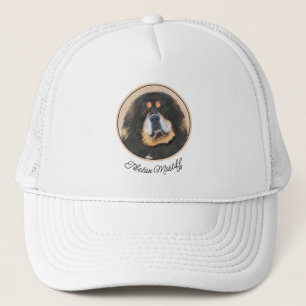 Tibetan Mastiff-schildering - Cute Original Dog Ar Trucker Pet