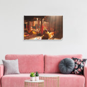 Tibetan Monk Canvas druk Afdruk (Insitu (Woonkamer))